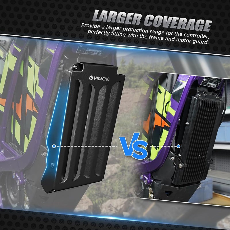 NICECNC Black Controller Protective Cover Compatible with Surron Light bee X/S/ L1E Compatible with Segway X160 X260 See Fitment - Image 3